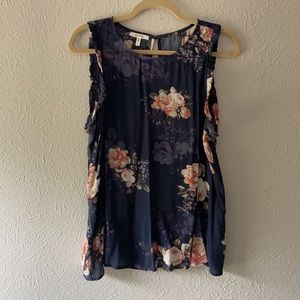 Maurices sleeveless Floral shirt
